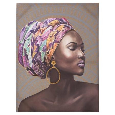 AFRICAN LADY II TABLO 75X100 CM
