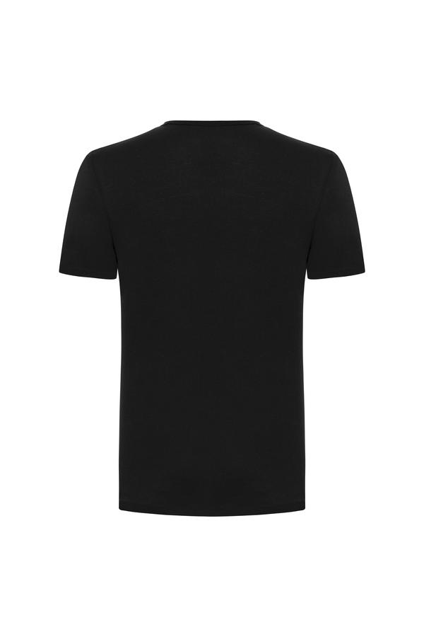 V YAKA KISA KOLLU T-SHIRT