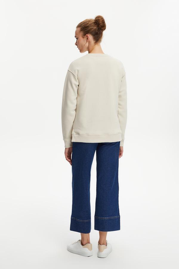 BİSİKLET YAKA SWEATSHIRT
