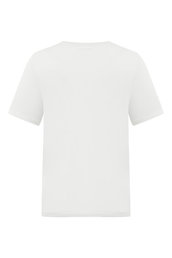 MARİN BASKILI BİSİKLET YAKA T-SHIRT