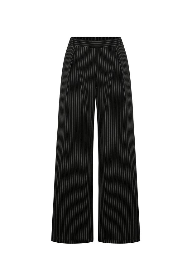 ÇİZGİLİ WIDE LEG PANTOLON