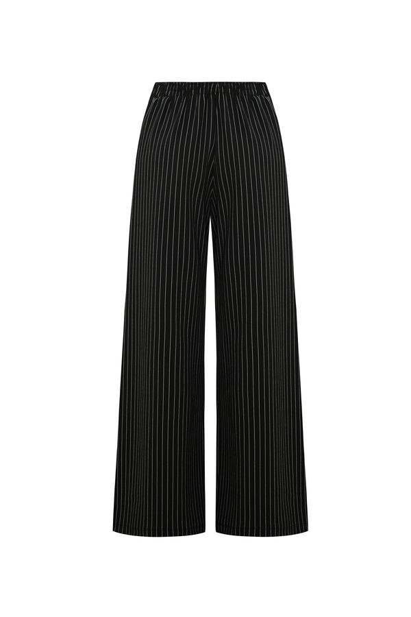 ÇİZGİLİ WIDE LEG PANTOLON