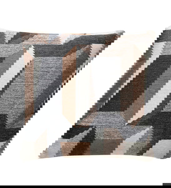 Mudo Concept Alba Grıd Kırlent Kahve Bej 45X45 -1