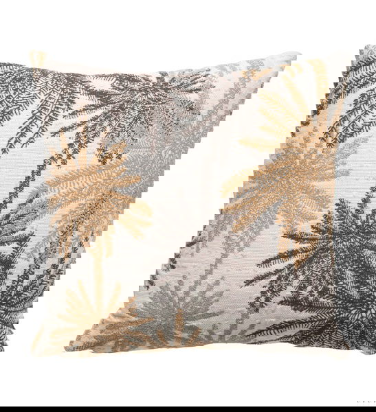 Mudo Concept Tropıc Palm Kırlent Hardal Kahve 50X50 -1