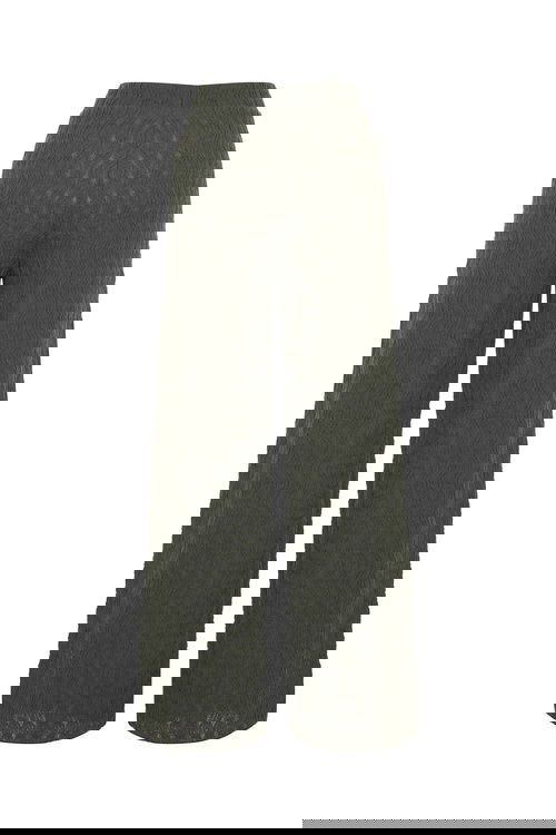  DOKULU BELİ LASTİKLİ WIDE LEG PANTOLON