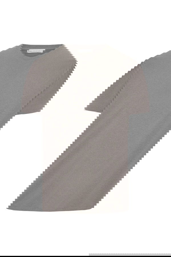 KETEN KARIŞIMLI BİSİKLET YAKA T-SHIRT
