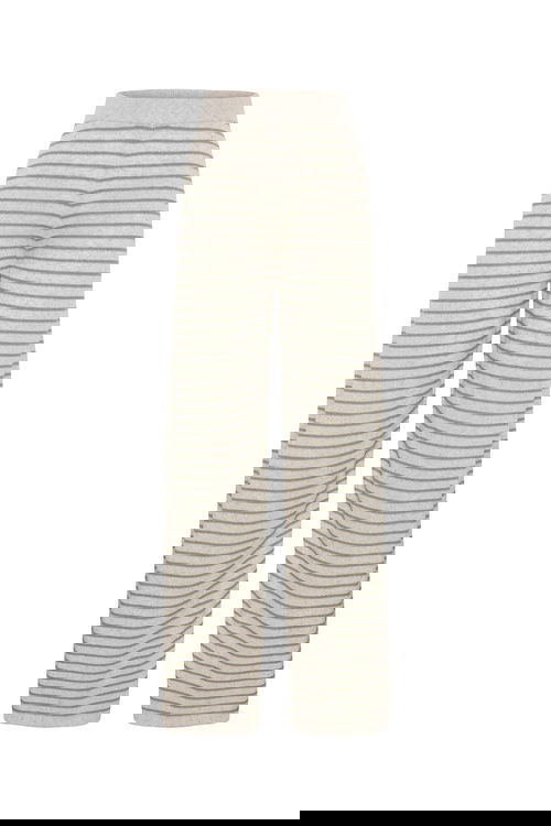  ÇİZGİLİ WIDE LEG BELİ LASTİKLİ PANTOLON