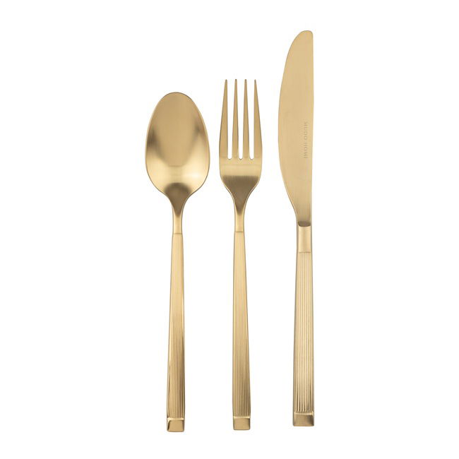 ELEGANT LINE 18 PARÇA ÇATAL KAŞIK BIÇAK TAKIMI MAT GOLD