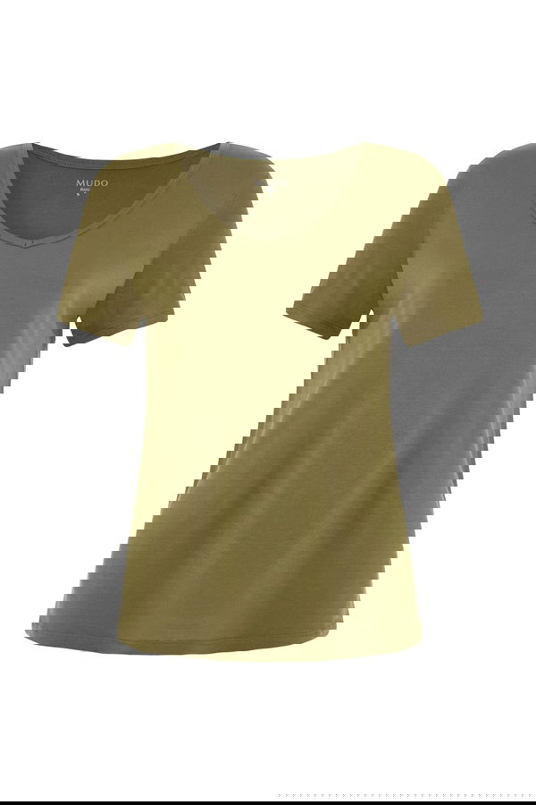 V YAKA KISA KOLLU T-SHIRT