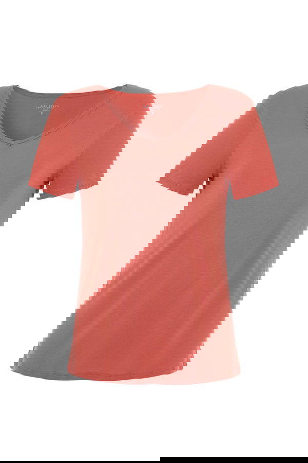 V YAKA KISA KOLLU T-SHIRT